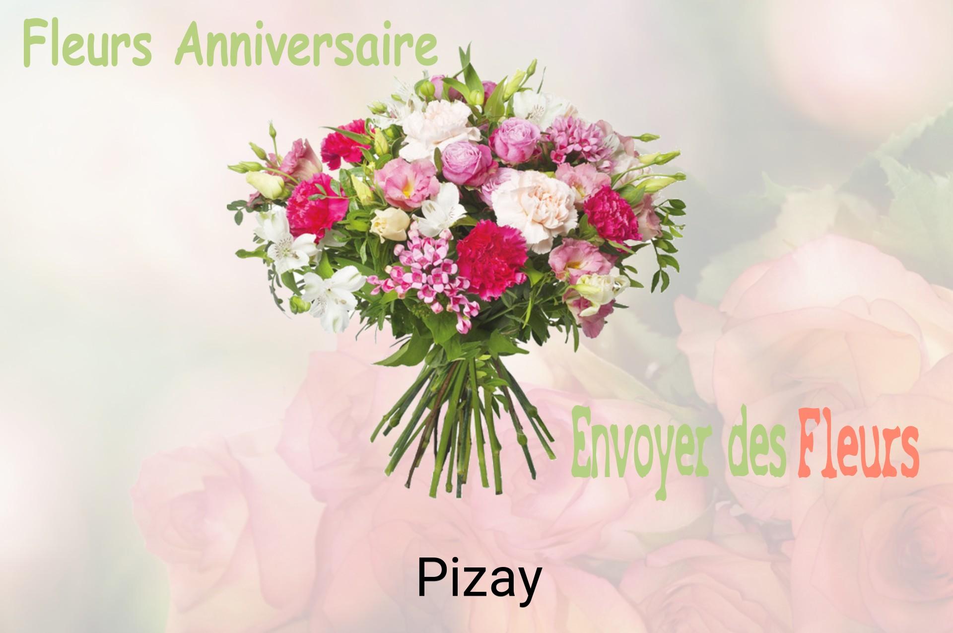 Bouquet de fleurs d’anniversaire livré à Pizay