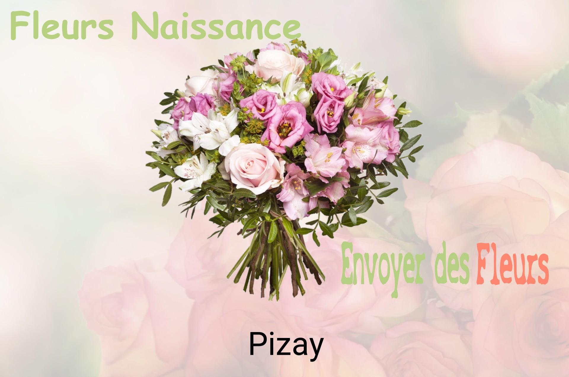 Bouquet de fleurs de naissance livré à Pizay